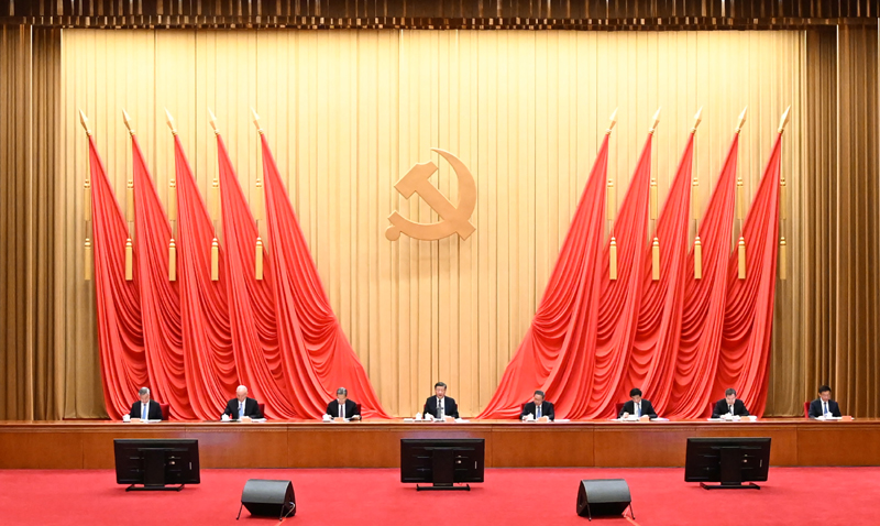 4月3日，进建贯彻习近平新时期中国特色社会主义思想主题教育工作会议在北京召开。中共中央总书记、国度主席、中央军委主席习近平出席会议并颁发沉要讲话。李强、赵乐际、王沪宁、蔡奇、丁薛祥、李希、韩正出席会议。